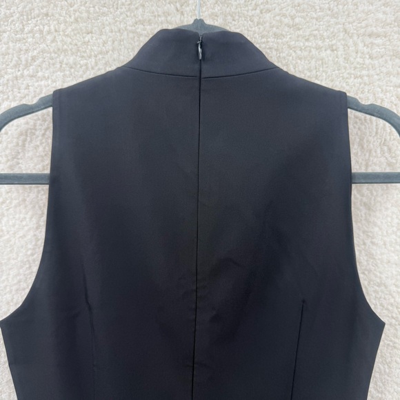 Teen flo Black Sleeveless High mock neck Midi Dress Size 3 - Picture 5 of 11